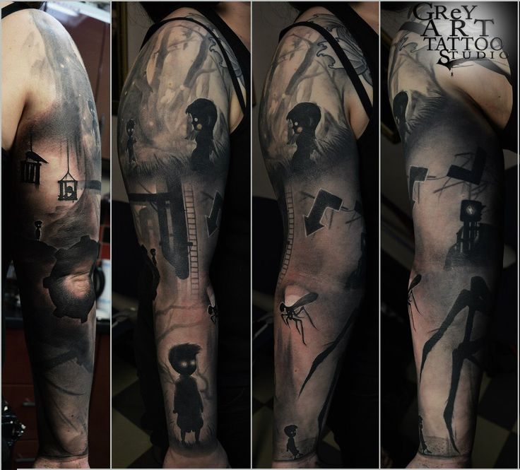 Body Tattoo's My Limbo sleeve by Aleksandr Hartsyz, Sumi, Ukraine