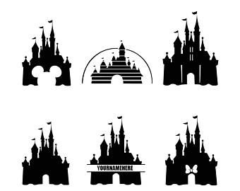 Download Disney Tattoo - Disney Castle SVG Disney Castle Silhouette ...