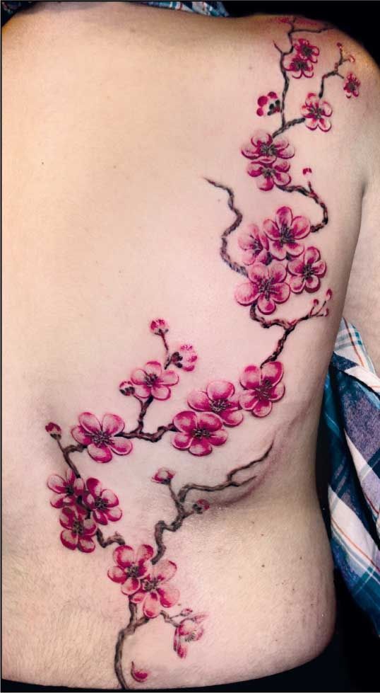 Tattoo Trends - Un tatouage de branche de cerisier 17 - TattooViral.com ...