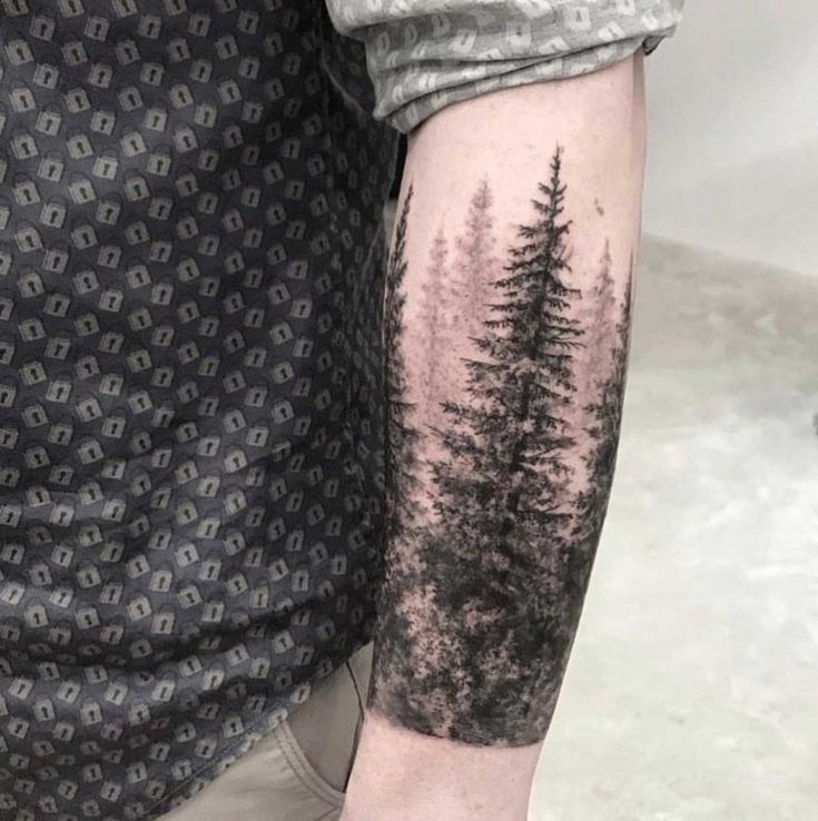 purple tree tattoo