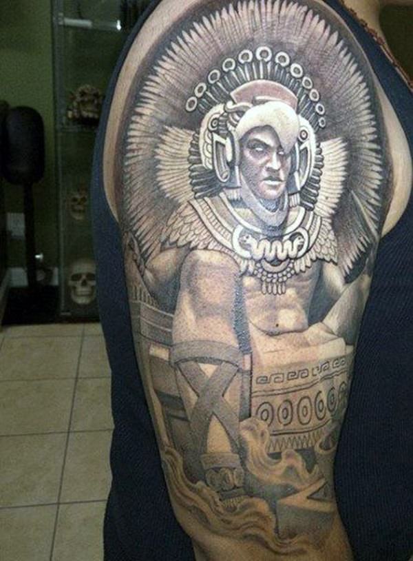 aztec tattoo eagle