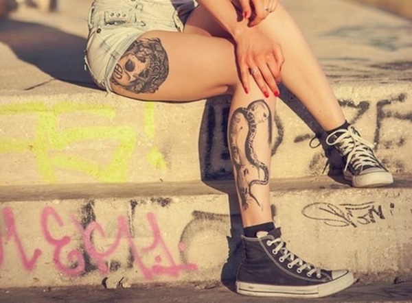 99 attractive and sexy leg tattoo designs