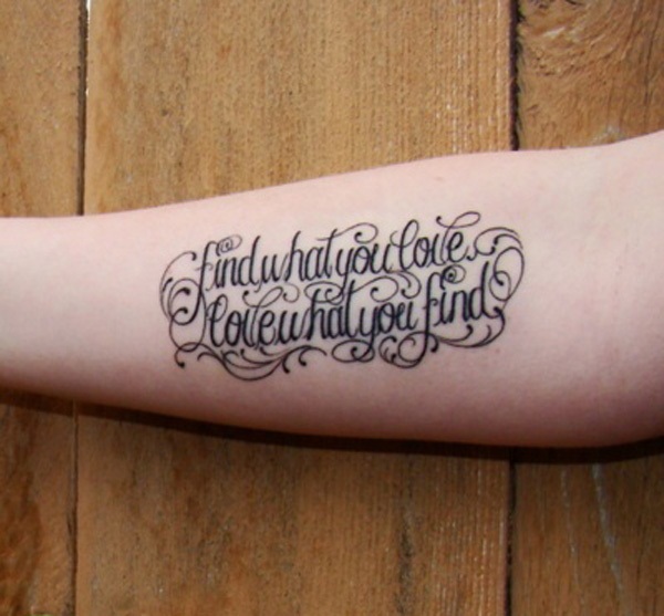 50 Amazing Script Tattoo Designs