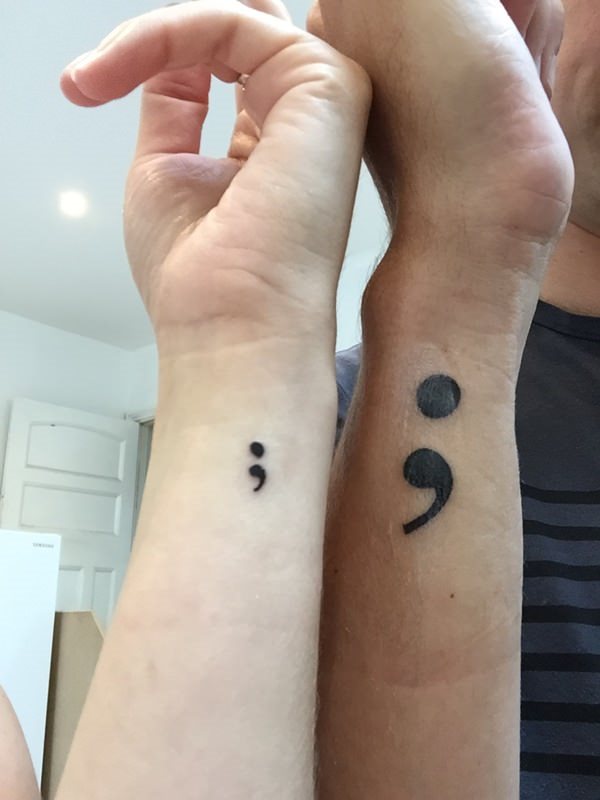 160 Semicolon Tattoos A Symbol Of Optimism Tattooviral Com Your Number One Source For Daily Tattoo Designs Ideas Inspiration