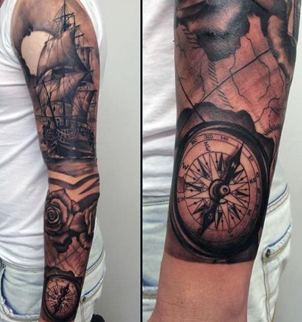 compass tattoo 171