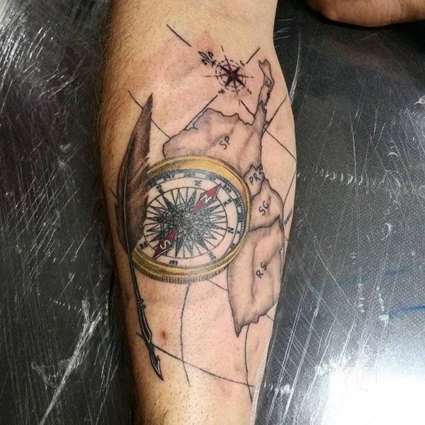 201 compass tattoo