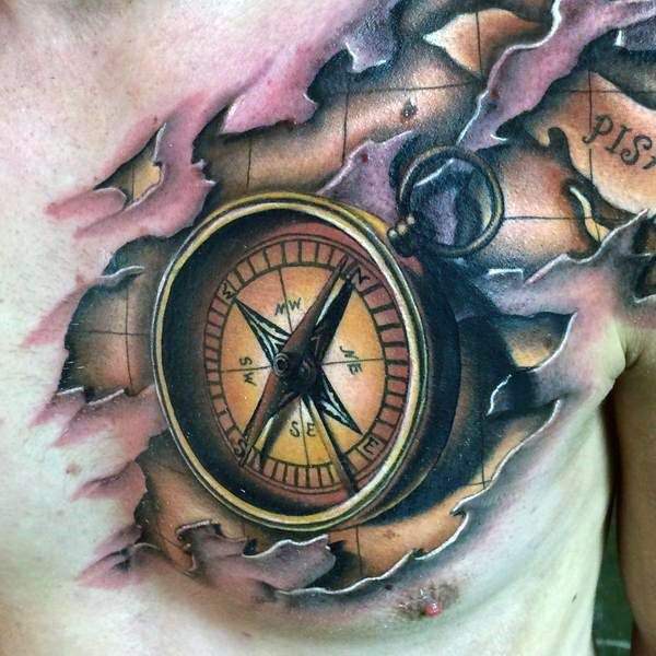 compass tattoo 161
