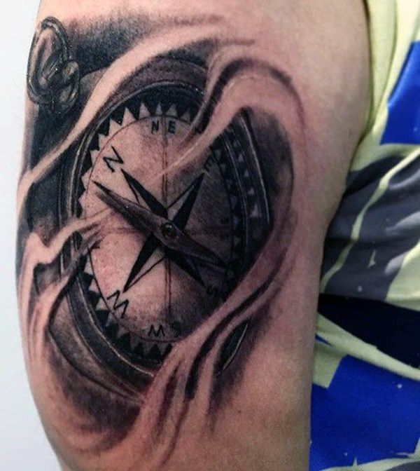 compass tattoo 158