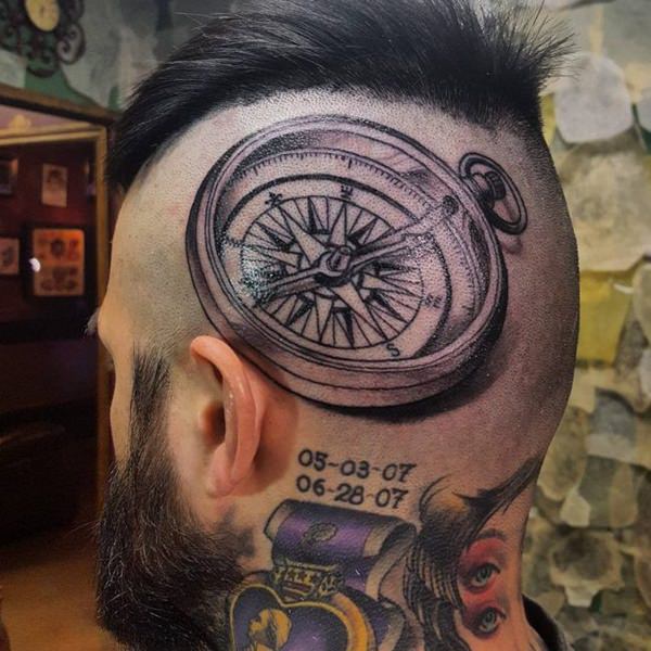 compass tattoo 204