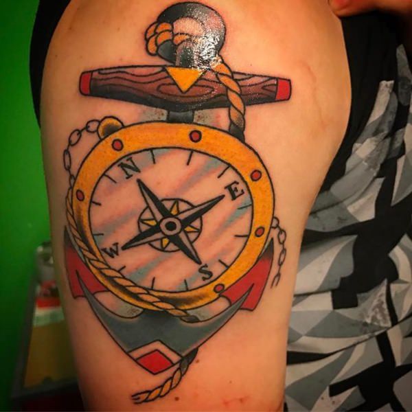 compass tattoo 136