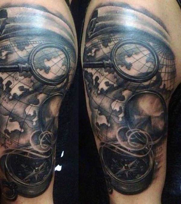 compass tattoo 146
