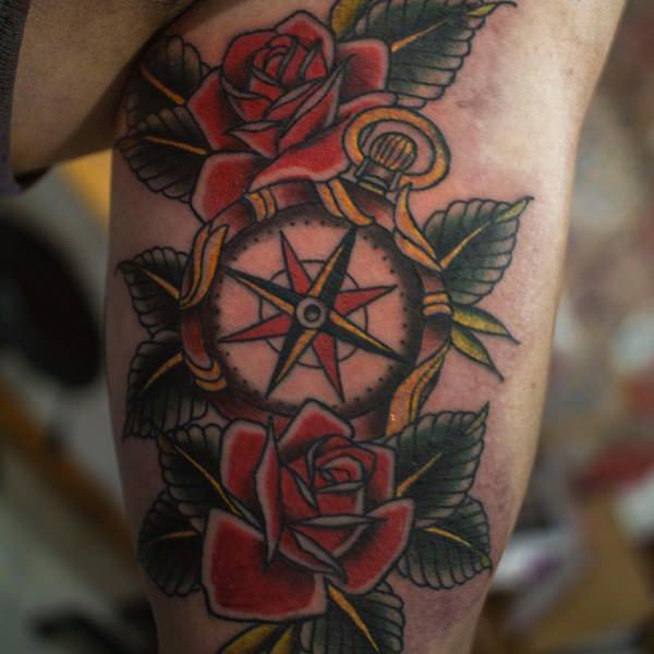Compass tattoo 205