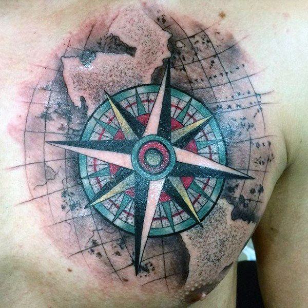 compass tattoo 177
