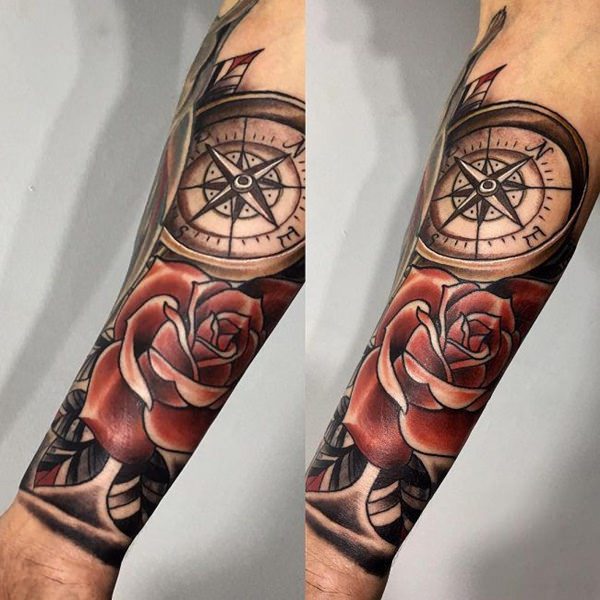 compass tattoo 216