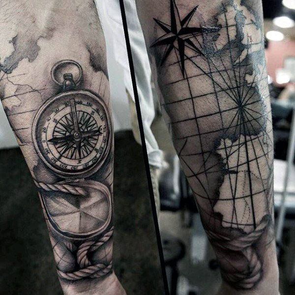 compass tattoo 168