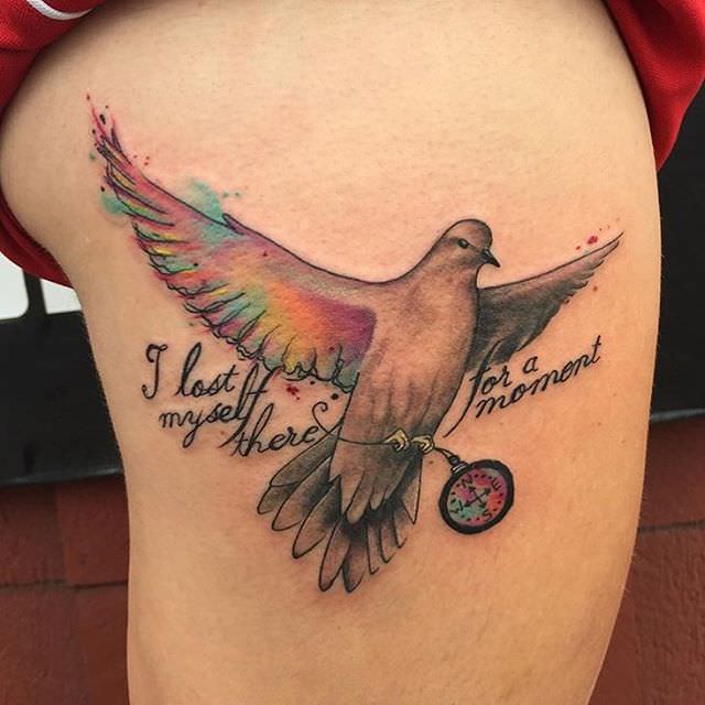 in loving memory tattoo designs doves