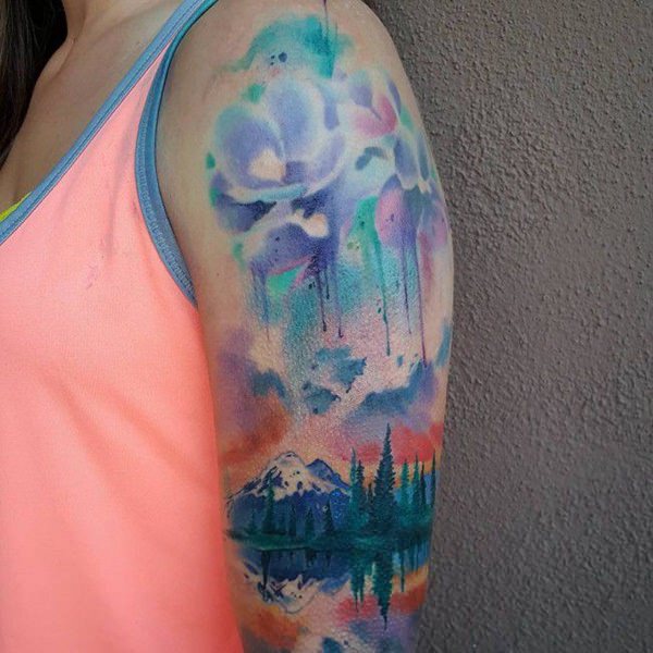 watercolor tattoo 170