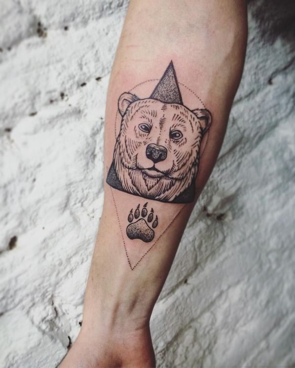 tattoo bear 1351