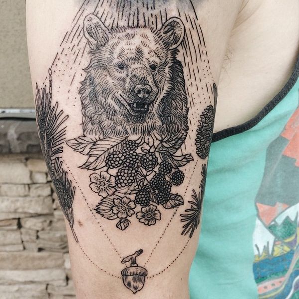 tattoo bear 948