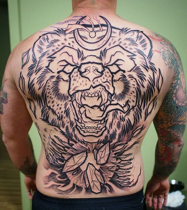 bear tattoo 1650