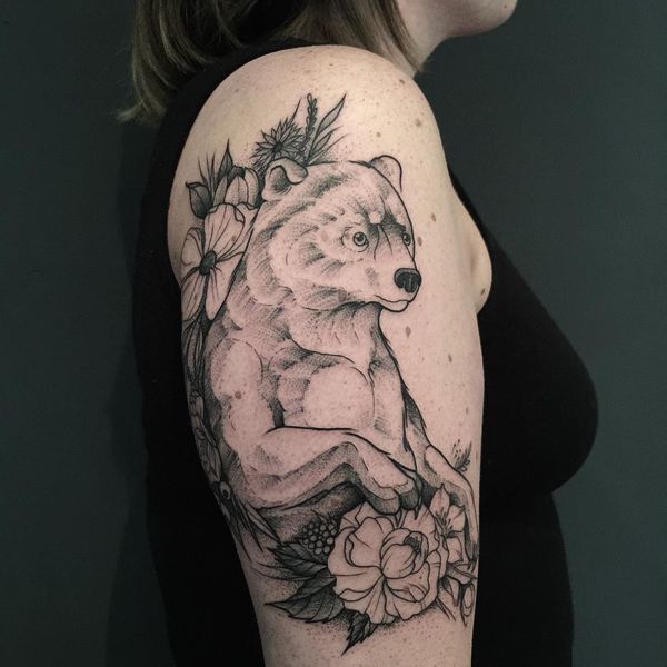 bear tattoo 493